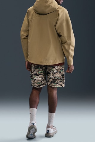 Coupe-vent à capuche Nike ACG Morpho - Beige et blanc