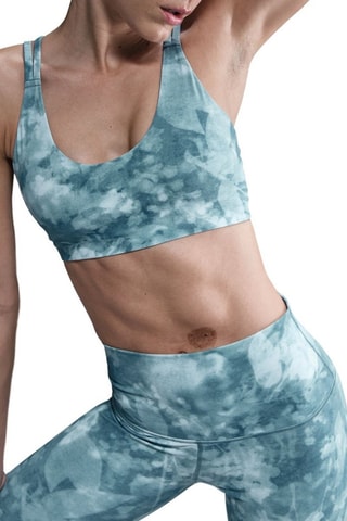 Brassière de sport push-up Zenvy - Bleu canard