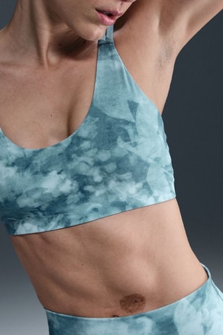 Brassière de sport push-up Zenvy - Bleu canard