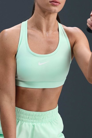 Brassière de sport push-up Swoosh - Vert d’eau