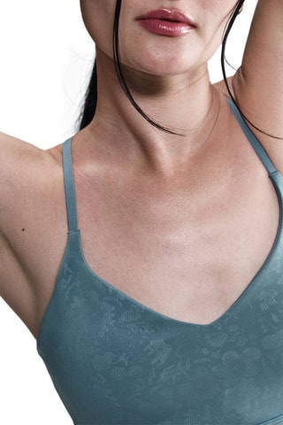 Brassière de fitness push-up - Bleu canard - Nike