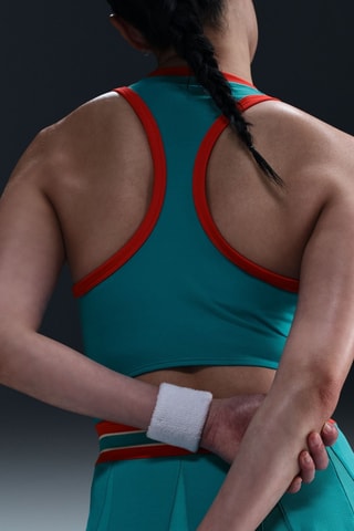 Robe patineuse de tennis Nike Court Slam - Turquoise