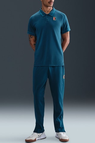 Polo de tennis NikeCourt Heritage - Bleu pétrole