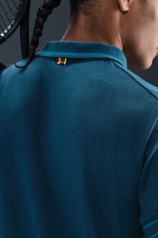 Polo de tennis NikeCourt Heritage - Bleu pétrole