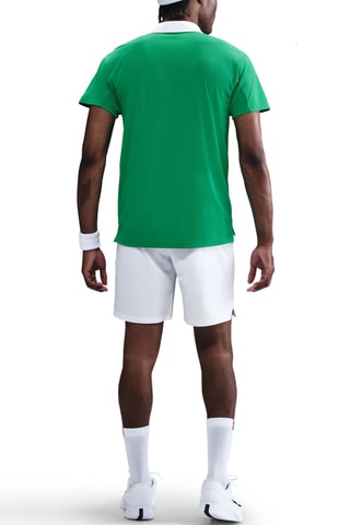 Polo slim de tennis Slam - Vert foncé