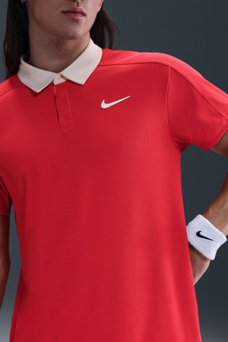 Polo slim de tennis Slam - Rouge