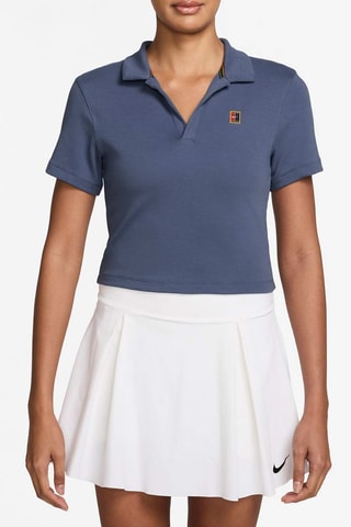 Polo de tennis Nike Court Heritage - Bleu cobalt chiné