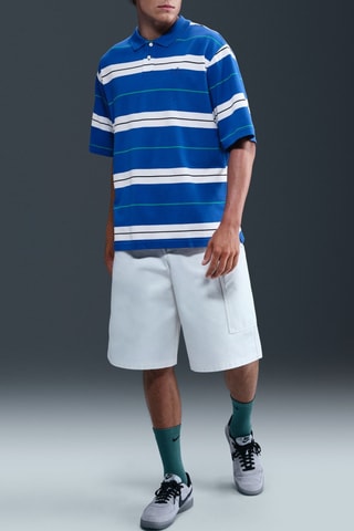 Polo oversize Club - Bleu roi