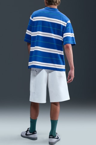 Polo oversize Club - Bleu roi