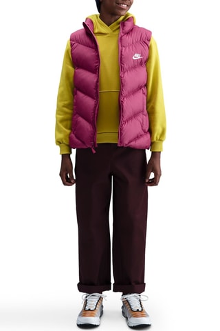 Doudoune sans manches - Bordeaux et blanc