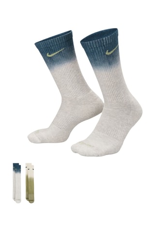 2 paires de chaussettes dip and die - Bleu électrique et kaki - Nike