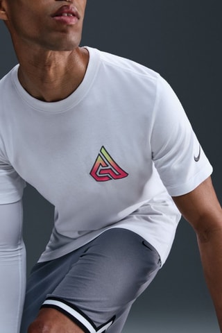 T-shirt Giannis Antetokounmpo - Blanc et corail