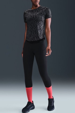 T-shirt de running Nike Swift - Noir et gris