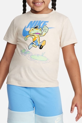 T-shirt et short de fitness - Bleu clair et beige - Nike