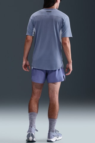 T-shirt de running Solar Chase - Bleu cobalt et noir