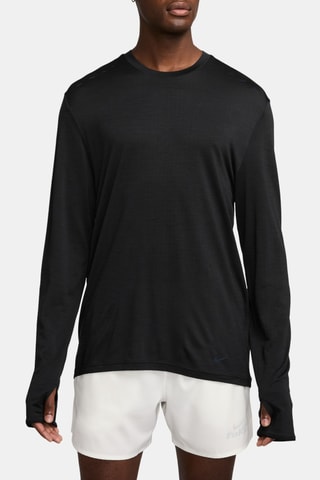 T-shirt de running en laine - Noir