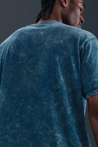 T-shirt ample de fitness dip and dye Gym Heritage - Bleu canard