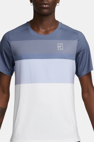 T-shirt slim de tennis NikeCourt Advantage - Indigo