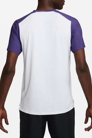 T-shirt slim de tennis NikeCourt Advantage - Violet