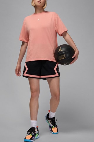 T-shirt de basketball Jordan sport - Corail