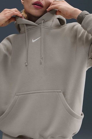 Sweat à capuche Phoenix Fleece - Taupe et blanc