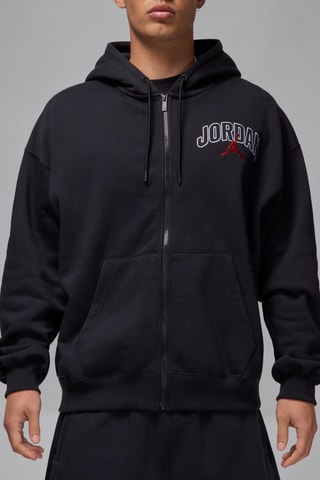 Sweat polaire à capuche Jordan Brooklyn - Noir