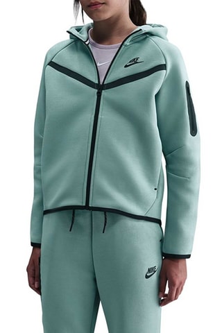 Sweat polaire à capuche - Vert d’eau