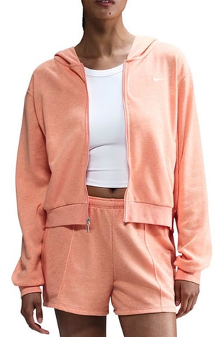 Sweat polaire à capuche Chill Terry - Saumon