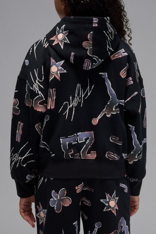 Sweat polaire à capuche 22 Throwback - Noir