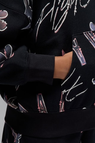 Sweat polaire à capuche 22 Throwback - Noir