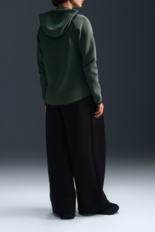 Sweat polaire à capuche - Vert foncé