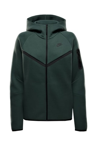 Sweat polaire à capuche - Vert foncé