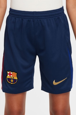 Short de football FC Barcelone - Bleu marine et rouge