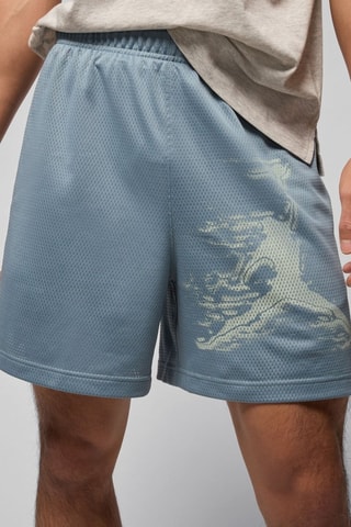 Short - Gris et écru