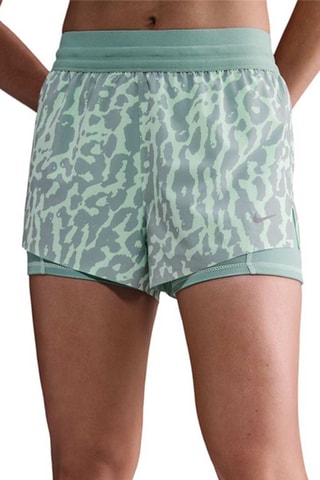 Short 2-en 1 taille haute - Turquoise