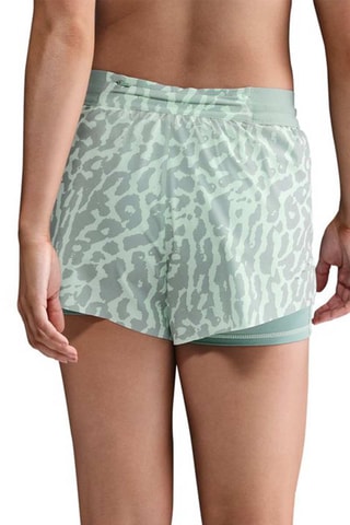 Short 2-en 1 taille haute - Turquoise