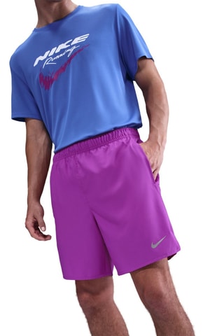 Short de running 2-en-1 Nike Challenger - Violet