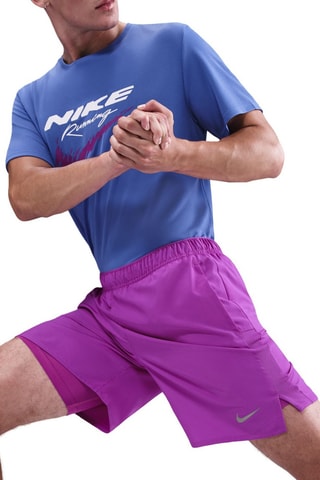 Short de running 2-en-1 Nike Challenger - Violet