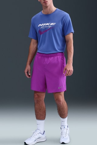 Short de running 2-en-1 Nike Challenger - Violet