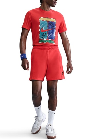 Short de tennis Heritage - Rouge