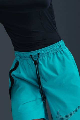 Short Tech - Turquoise et noir