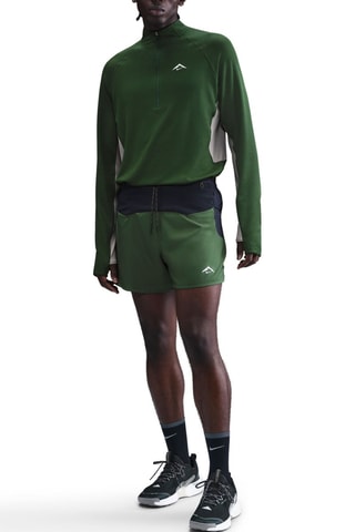 Short de running Second Sunrise - Vert et bleu marine