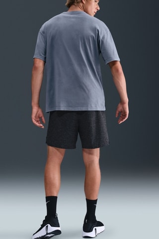 Short de fitness Unlimited - Noir chiné