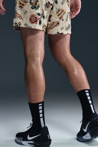 Short de basketball Nike Practice Mesh - Marron clair