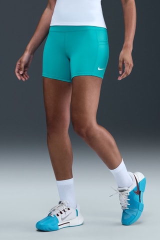 Panty de tennis taille haute Nike Court - Turquoise