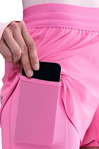 Short de running 2 en 1 Nike Swift - Rose poudré