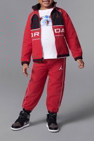 Coupe-vent et pantalon de basketball - Rouge et noir