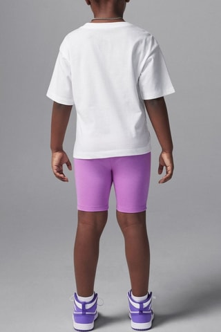 T-shirt et cycliste Jordan - Blanc et mauve