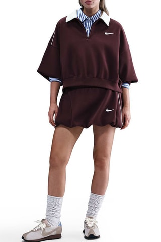 Jupe droite Bublle - Bordeaux