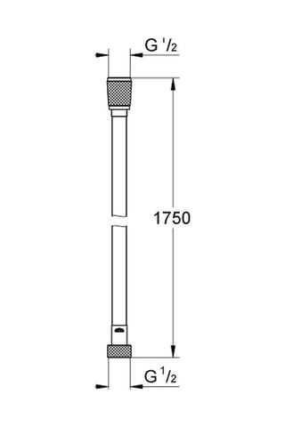 Flessibile doccia Vitalio Lisse
